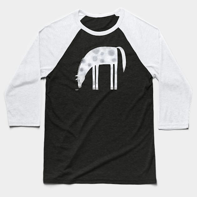 Horse Baseball T-Shirt by NicSquirrell